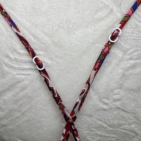 Banana Republic Tank Top Blouse Floral Paisley Ramie Cotton Medium - Picture 7 of 9